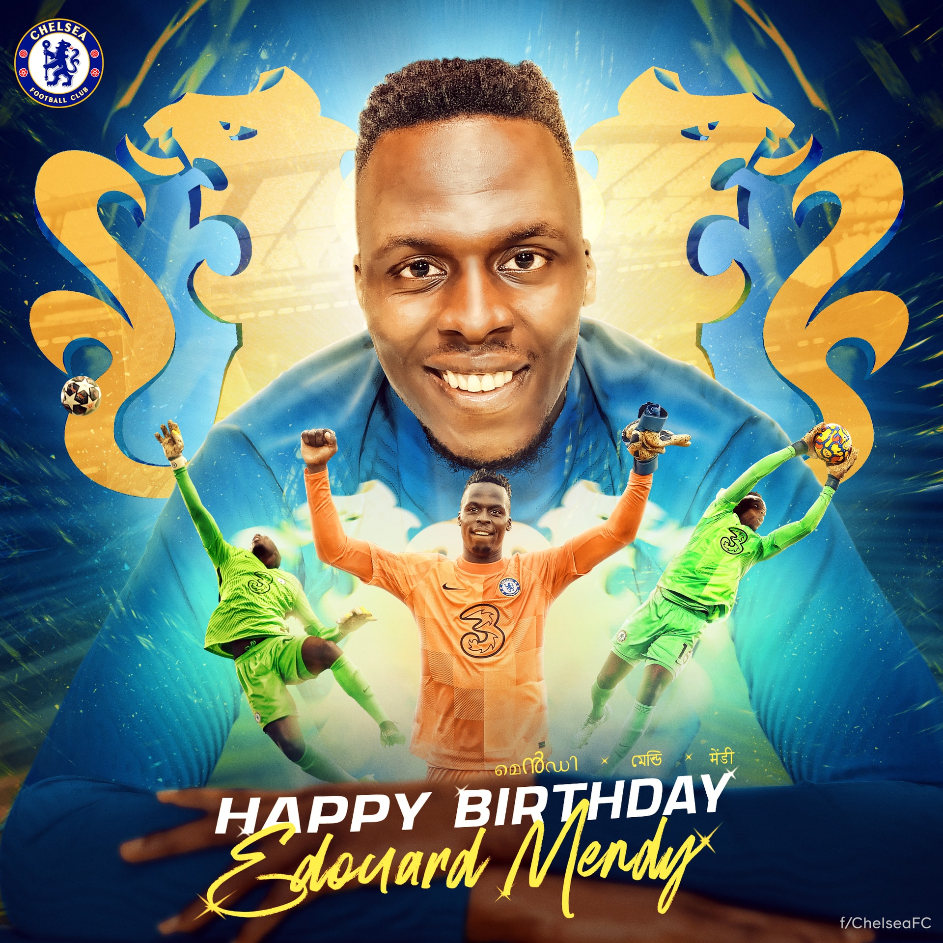 Chelsea FC X India — birthday creative 3
