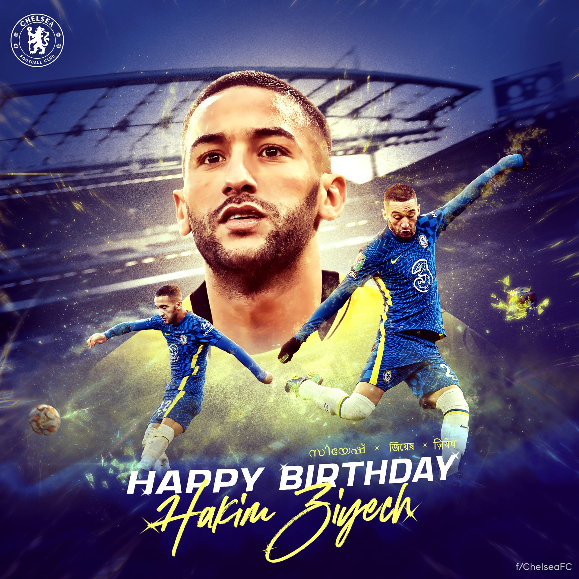 Chelsea FC X India — birthday creative 2