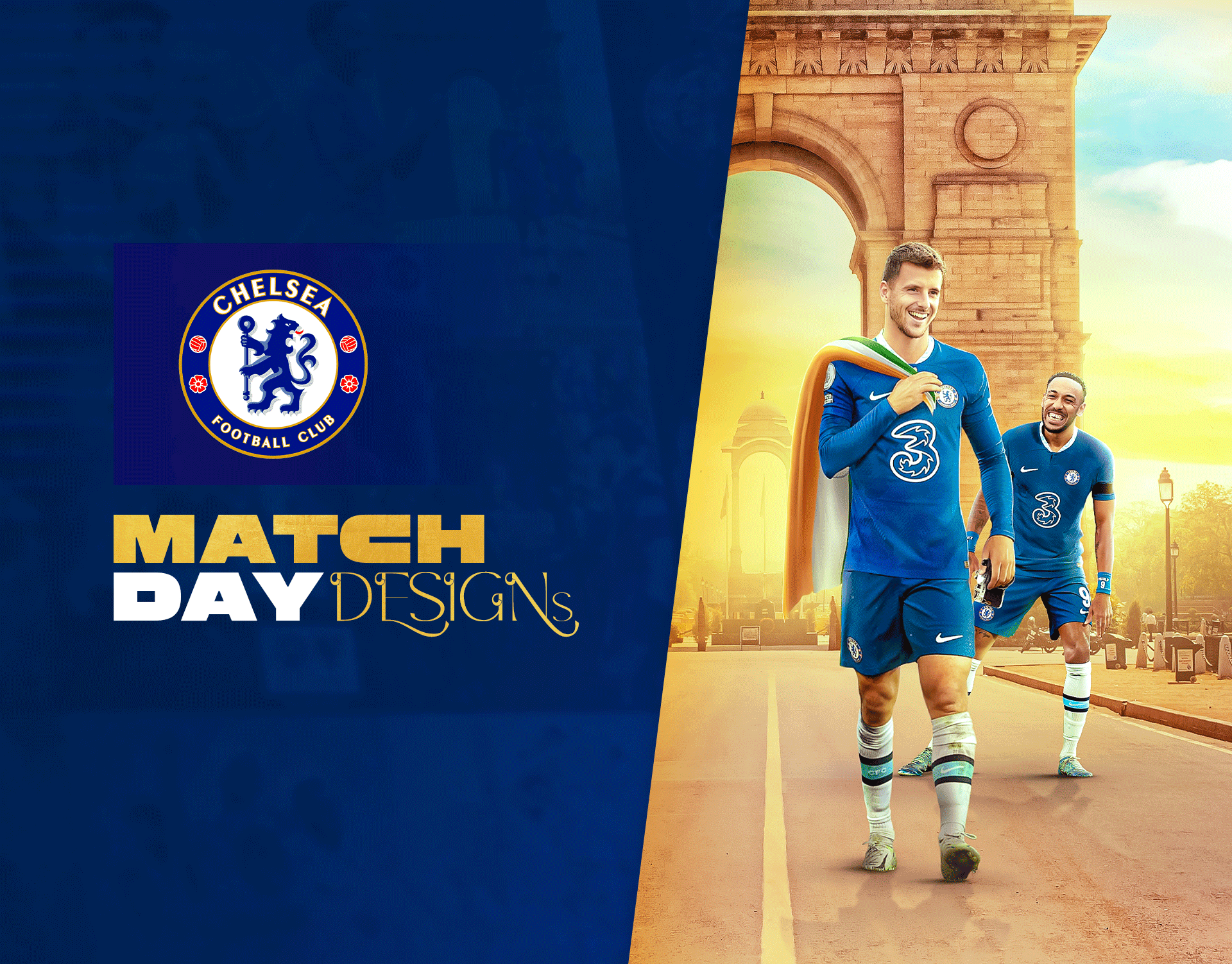 Chelsea FC X India — matchday designs