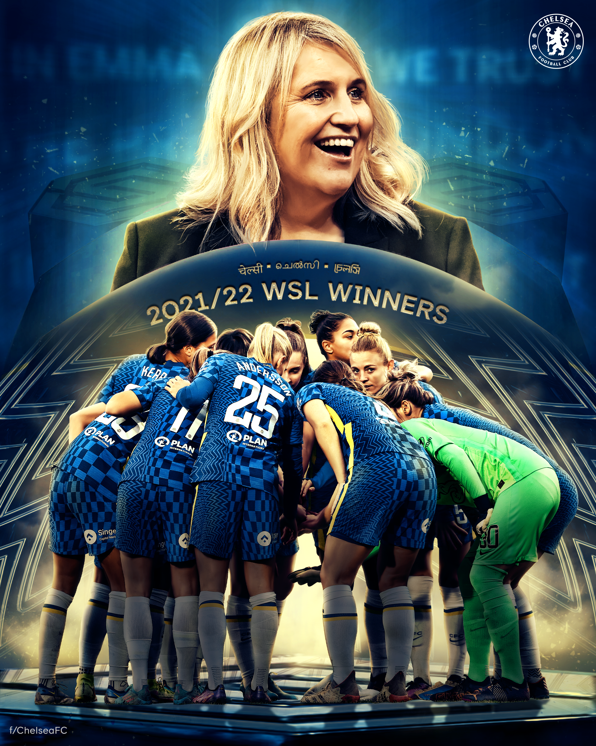 Chelsea FC X India — Women’s Super League celebration